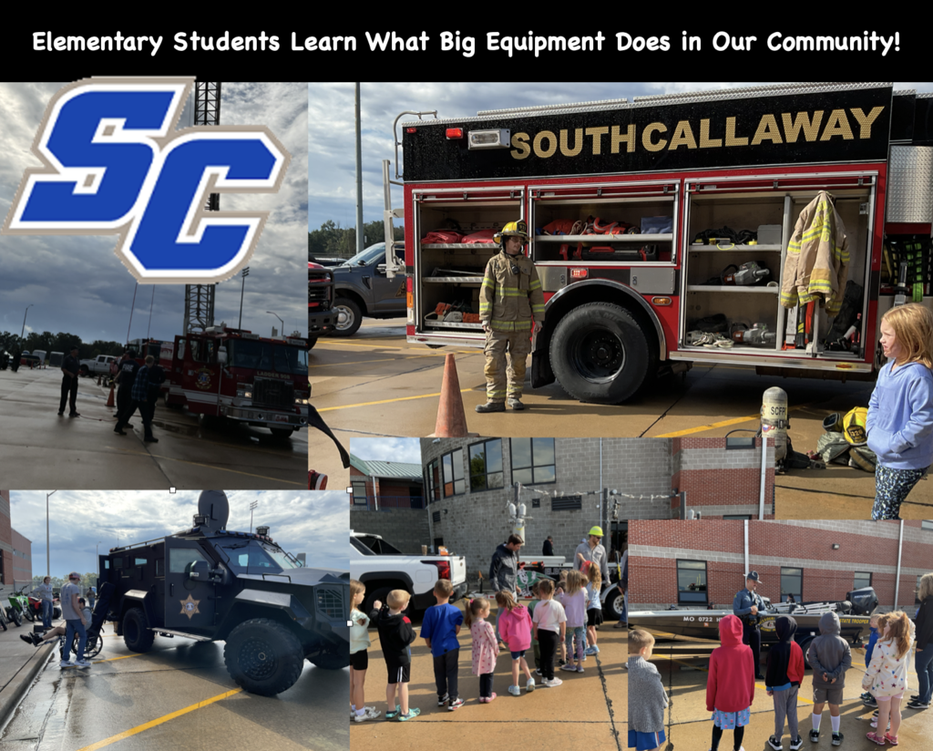 SC Elementary Students learn what big equipment does in our community!
