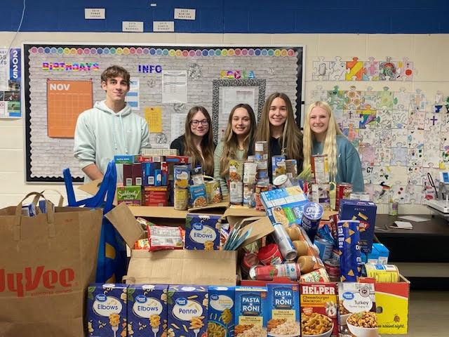 South Callaway High School FCCLA held a Food Drive this week. The students collected a total of 418 items in their Seminar Classes.