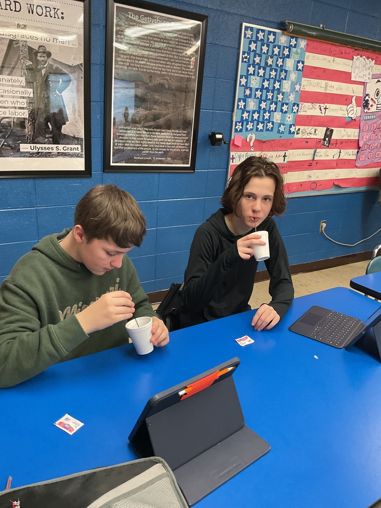 MS Social Studies Students sampling British Tea.