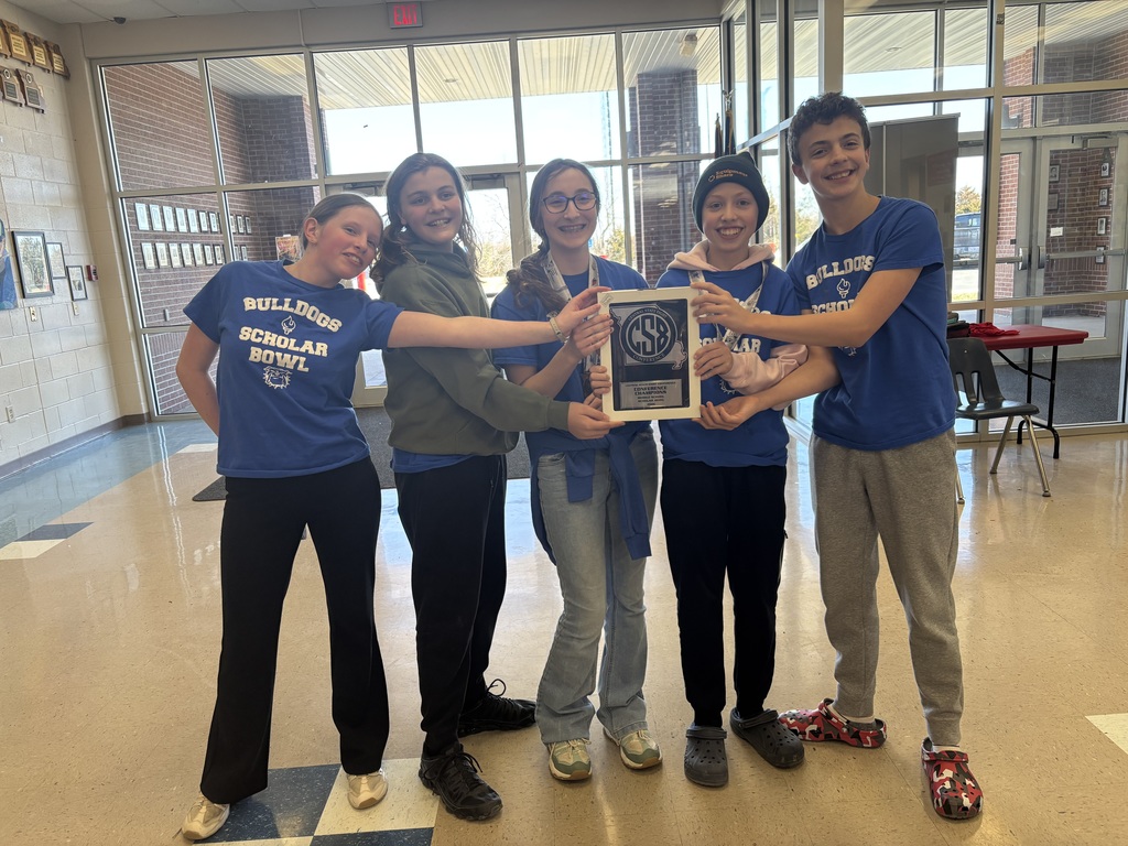 Congrats to the middle school scholar bowl crew for bringing home the conference championship trophy earlier this week!