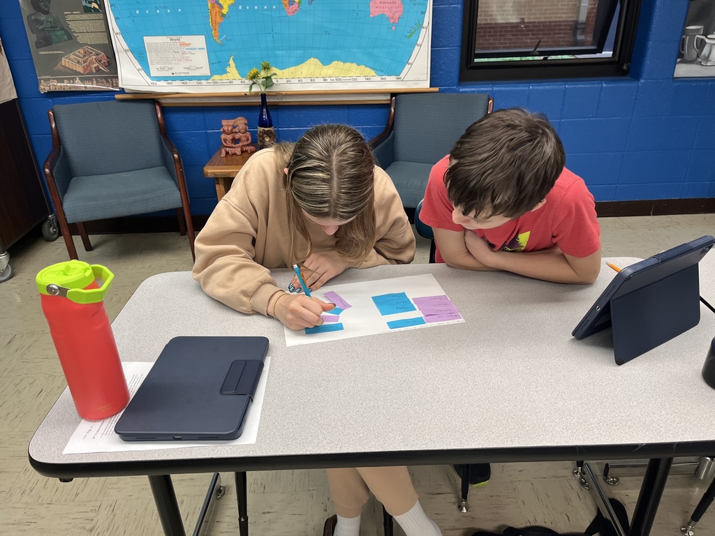 Middle School World History Students are Learning About Ancient Civilizations! Our 6th grade World History students recently explored the Ancient Greeks using a concept mapping activity to deepen their understanding of the reading. After reading the article, students selected 12 important words that reflected key ideas from the text. From there, they sorted and organized the words, creating concept maps that showed how the ideas were connected. Students also wrote explanations to describe the relationships between their words. #SouthCallawayStudents! #SuccessReadyCitizens!