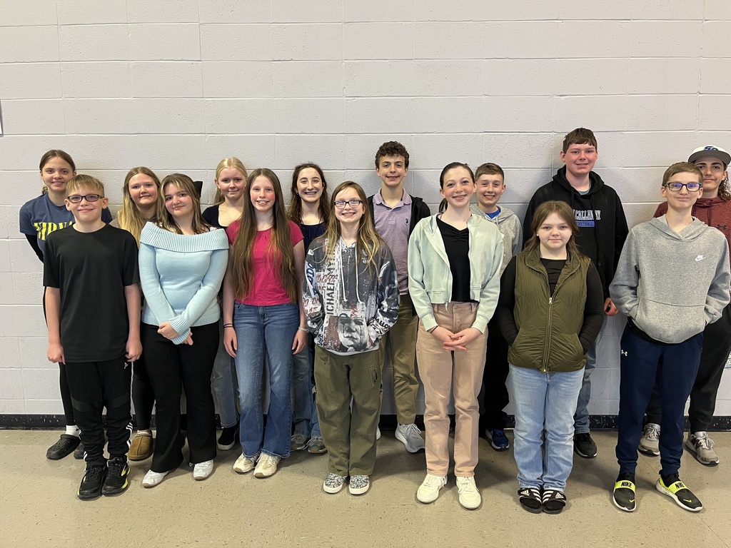 Middle School Social Studies Students Place at International Academic Competition! On March 14th, 15 students from South Callaway Middle School traveled to Southern Boone to compete in the International Academic Competition's Central Missouri Regional Bees for both Geography and History. We are proud to share that all 15 students qualified to attend, representing our school with knowledge, determination, and great academic sportsmanship!