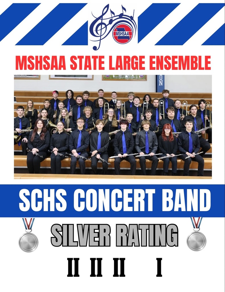 MSHSAA State Large Ensemble - SCHS Concert Band - Silver Rating - II, II, II, I