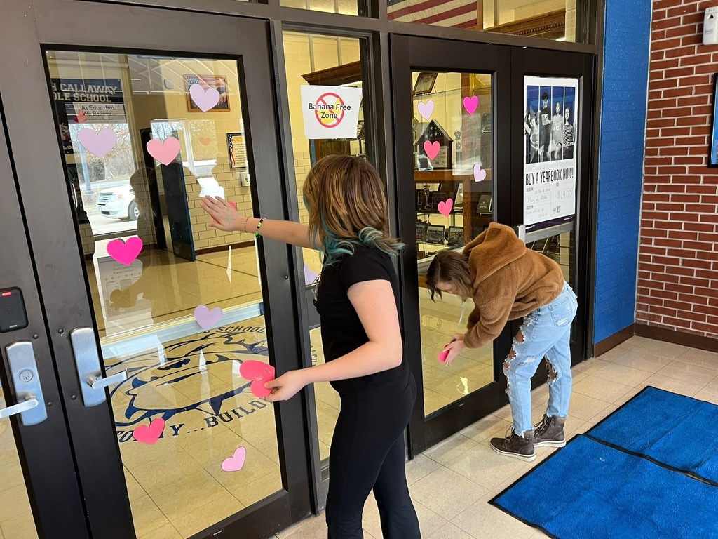 The Middle School Beautification Action Team has been busy creating bulletin boards and festive art additions to our building this semester.
