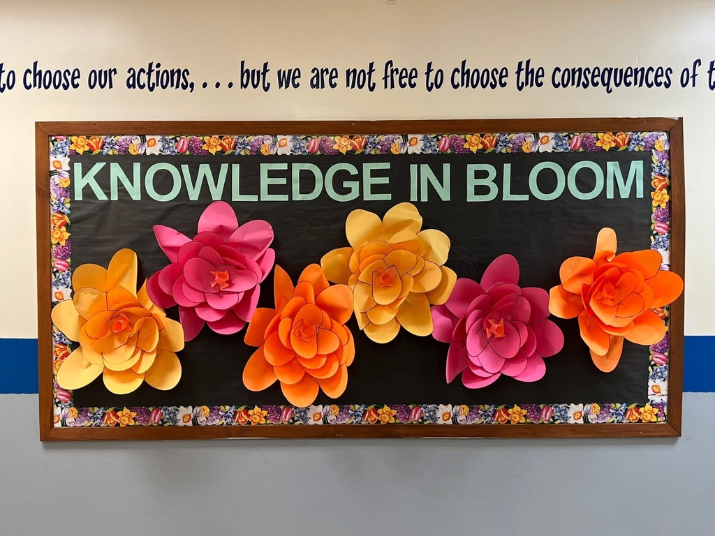 The Middle School Beautification Action Team has been busy creating bulletin boards and festive art additions to our building this semester.