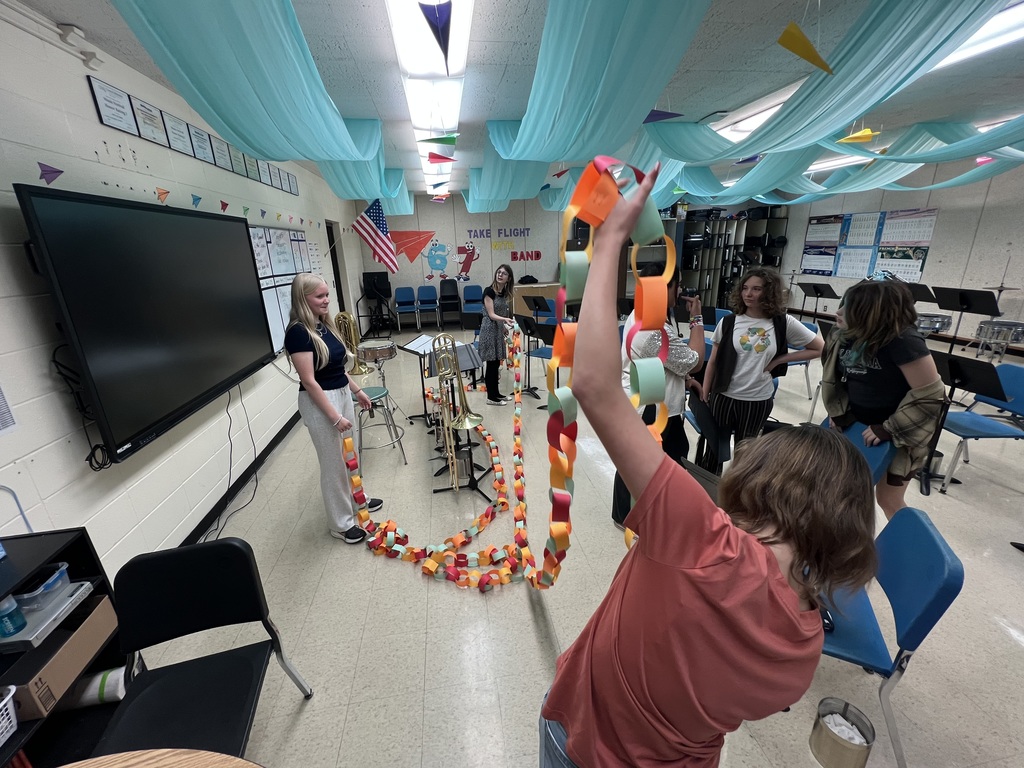 The Middle School Beautification Action Team has been busy creating bulletin boards and festive art additions to our building this semester.