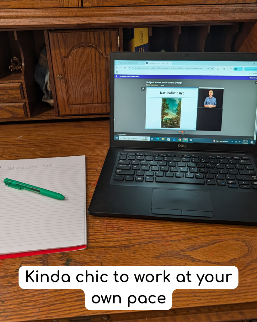 Image of computer on home desk