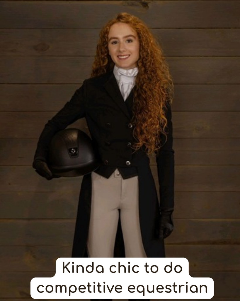 student in competitive equestrian