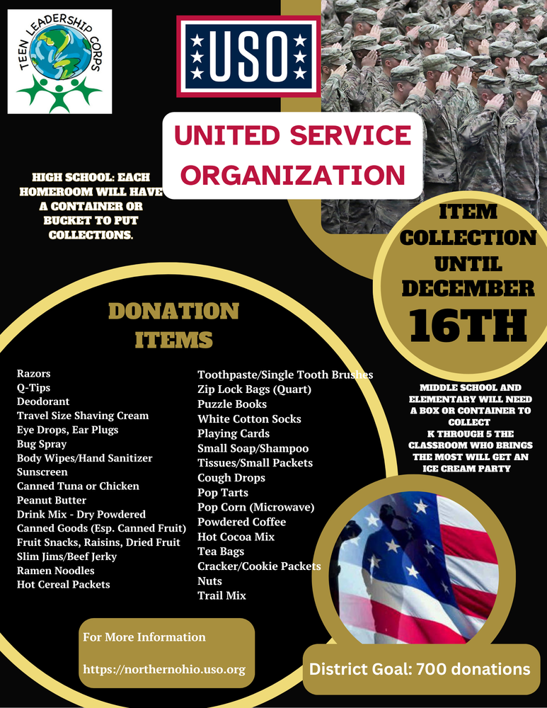 U.S.O. Drive 2025-26