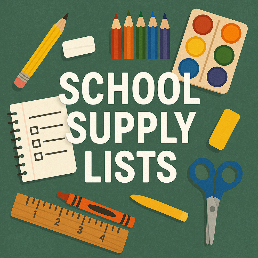 School Supply Lists