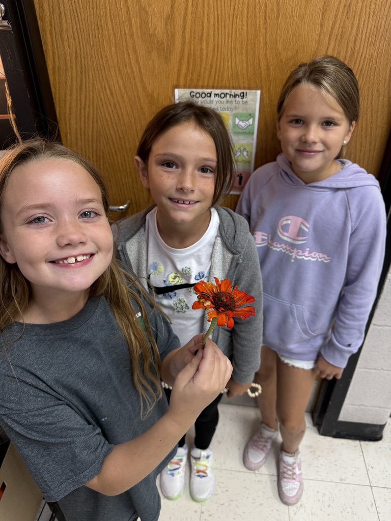 students with flower