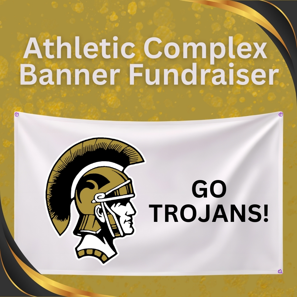 trojan banner fundraiser