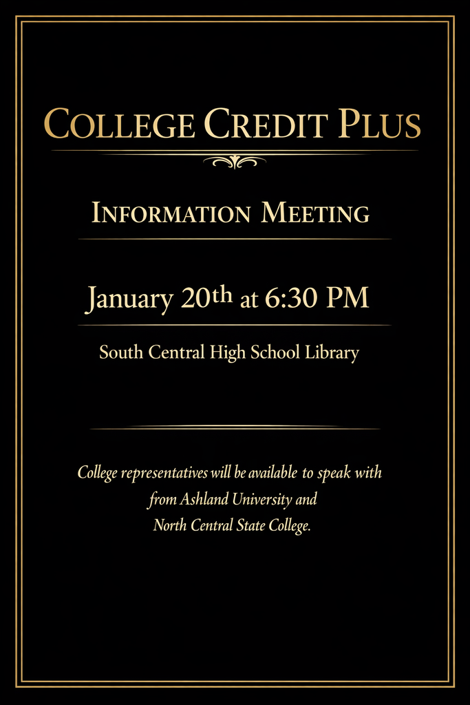 College Credit Plus meeting flyer