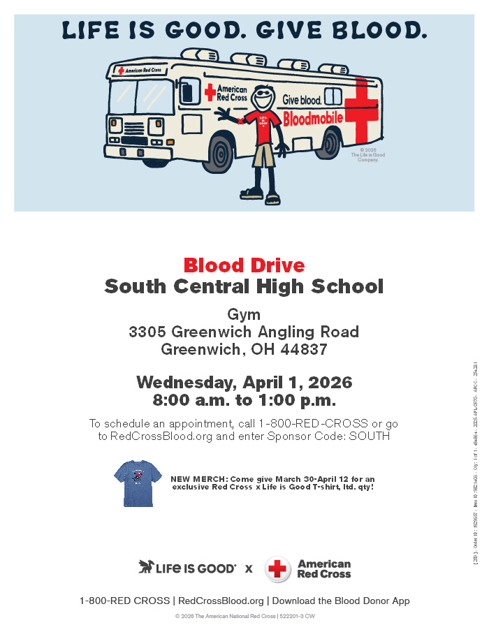 TLC Blood Drive April 1st