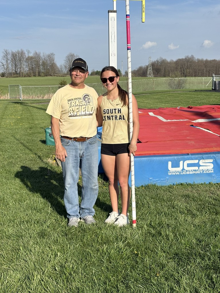 student athlete with pole vault