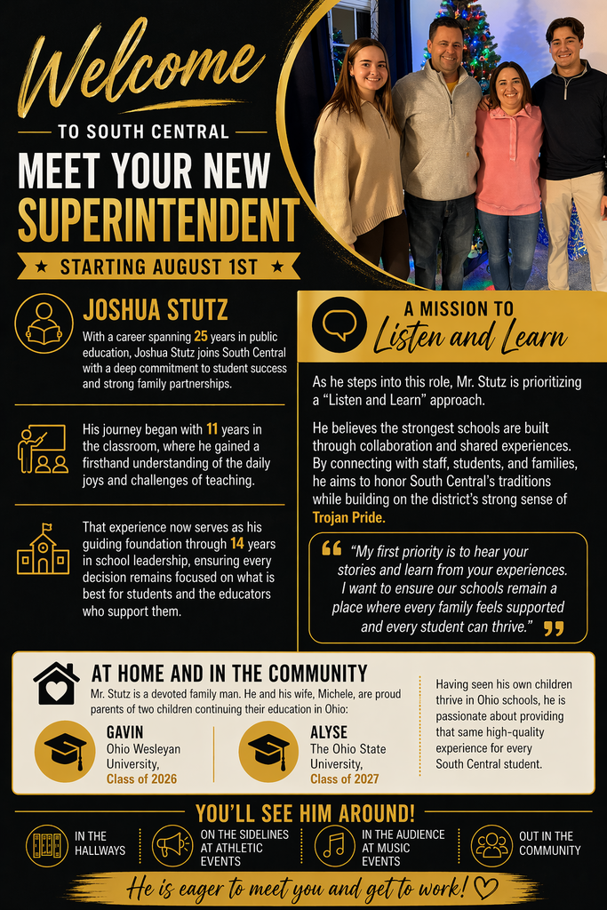 Meet our new superintendent handout