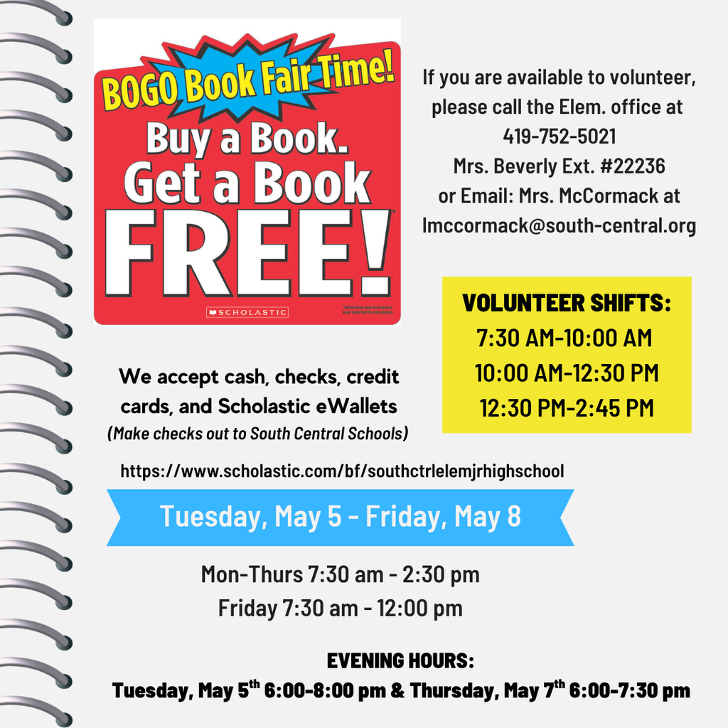 BOGO Scholastic Book Fair
