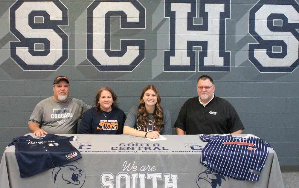 Lauren signing softball