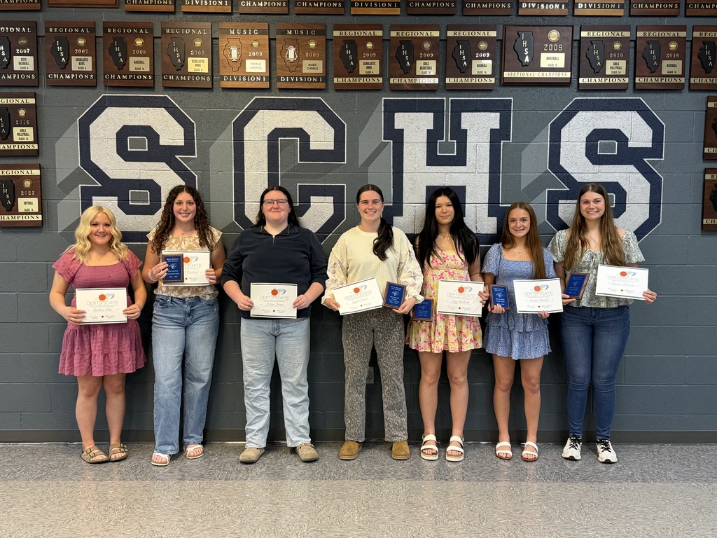 Girls Basketball Team with their awards