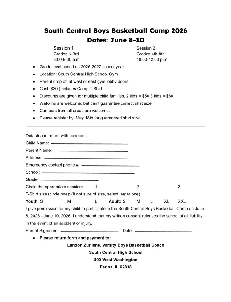 SC Basketball Camp