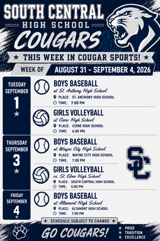 Sports schedule