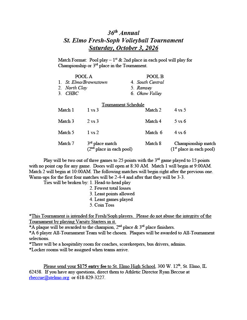 vball Schedule
