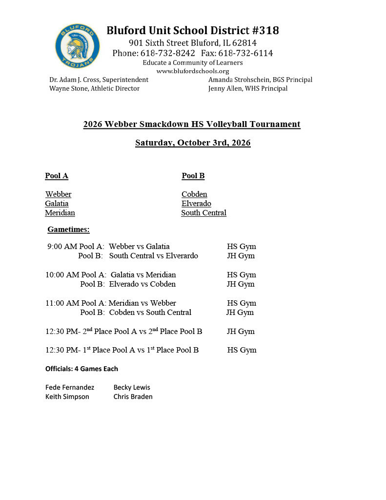 vball Schedule