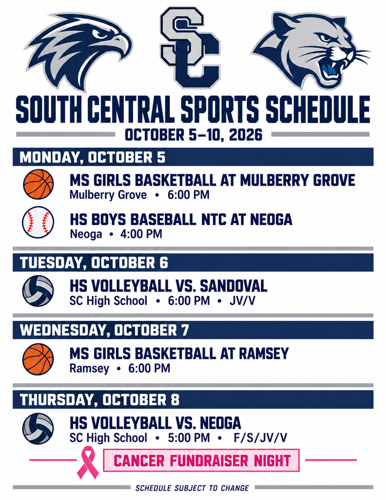 Sports schedule
