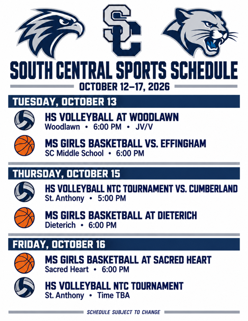 Sports schedule