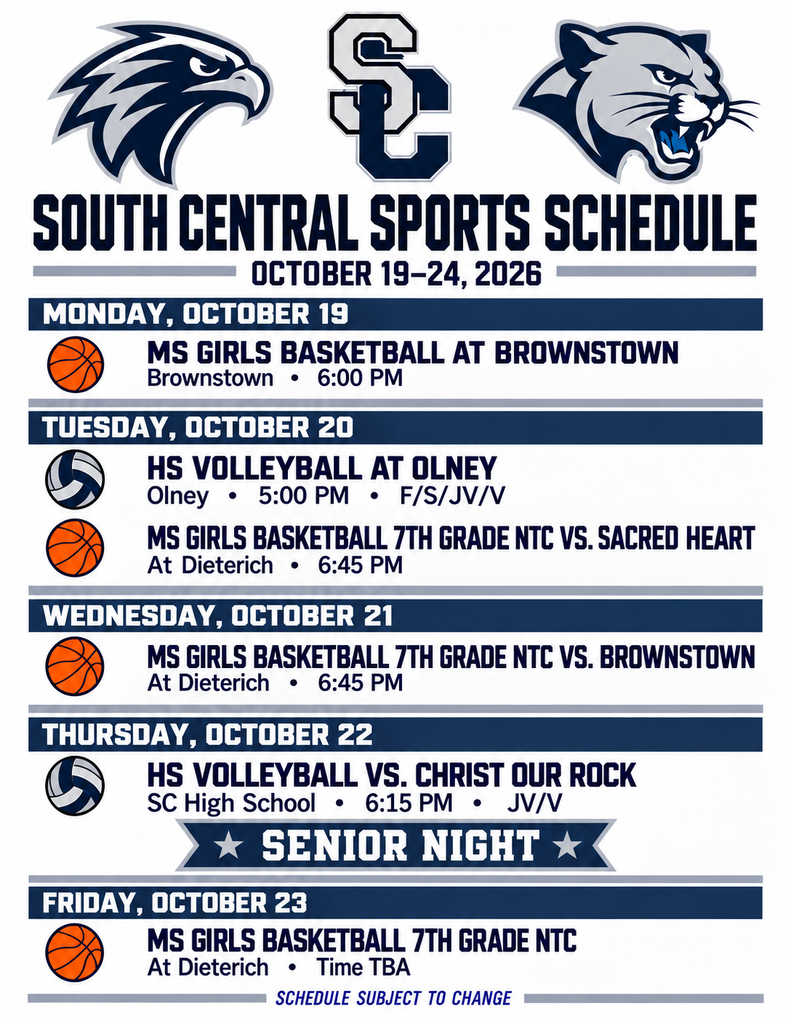 Sports schedule