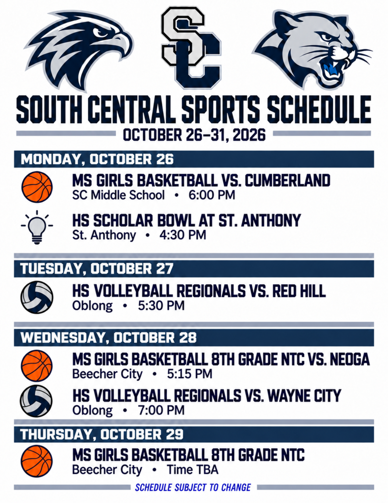 Sports schedule