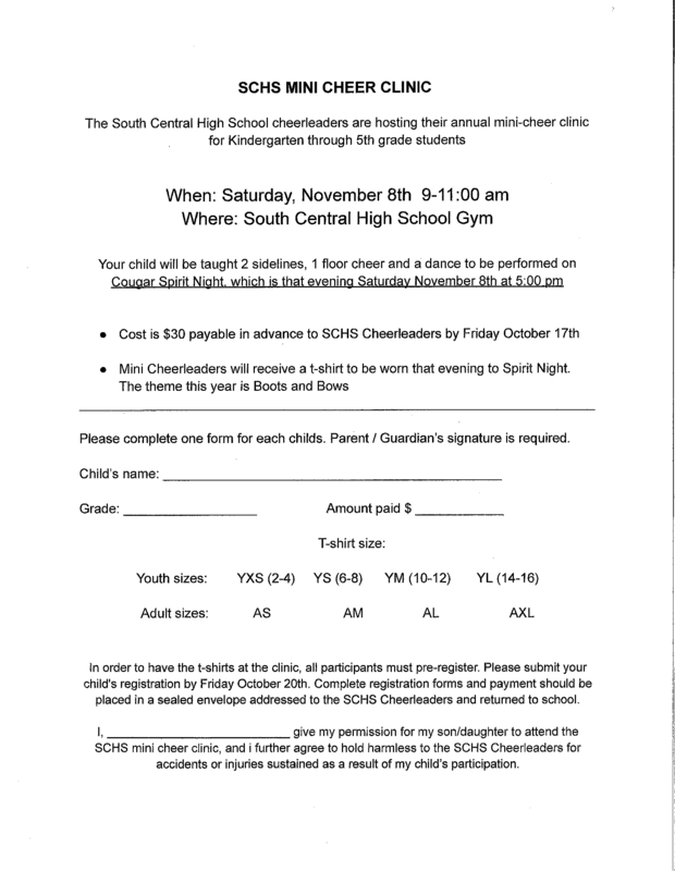 Mini Cheer Clinic