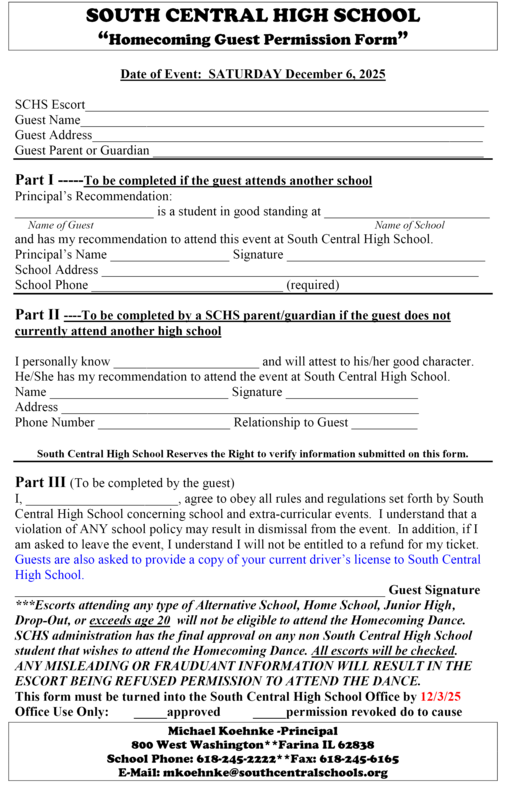 permission form