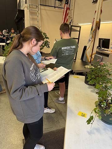 student judging