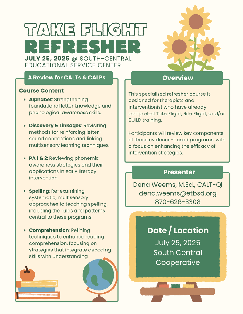 Take Flight Refresher Training FLYER