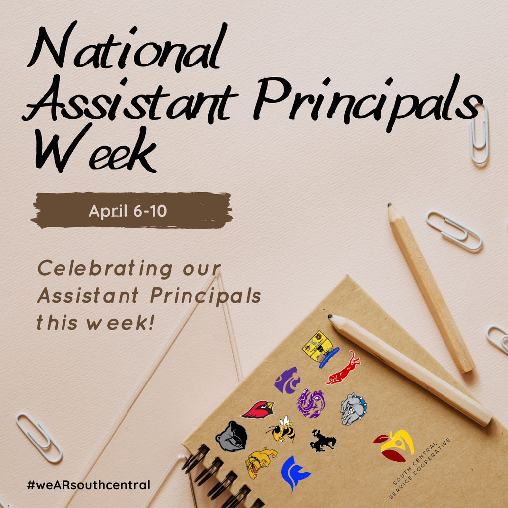 National Assistant Principal's week April 6-10, 2026. Celebrating our Assistant Principals this week!
