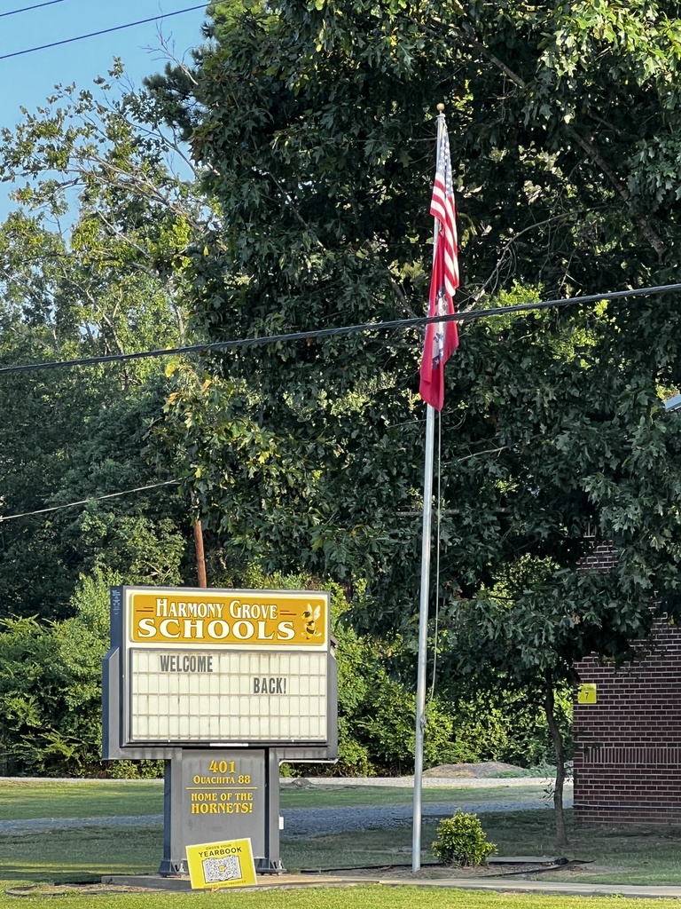 Harmony Grove Schools Sign-Welcome Back!