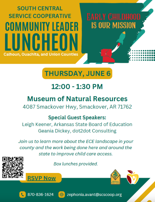 Community leader luncheon flier.