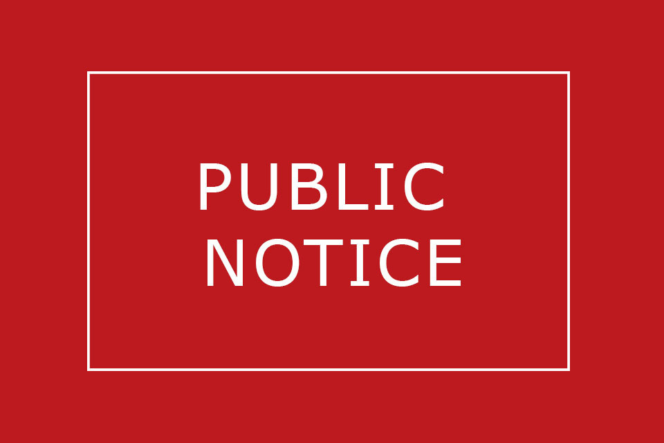 Supplemental Budget Notice