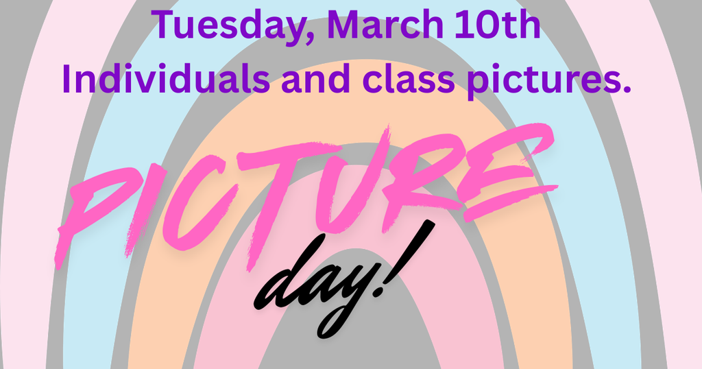 Tuesday, March 10th is picture Day!