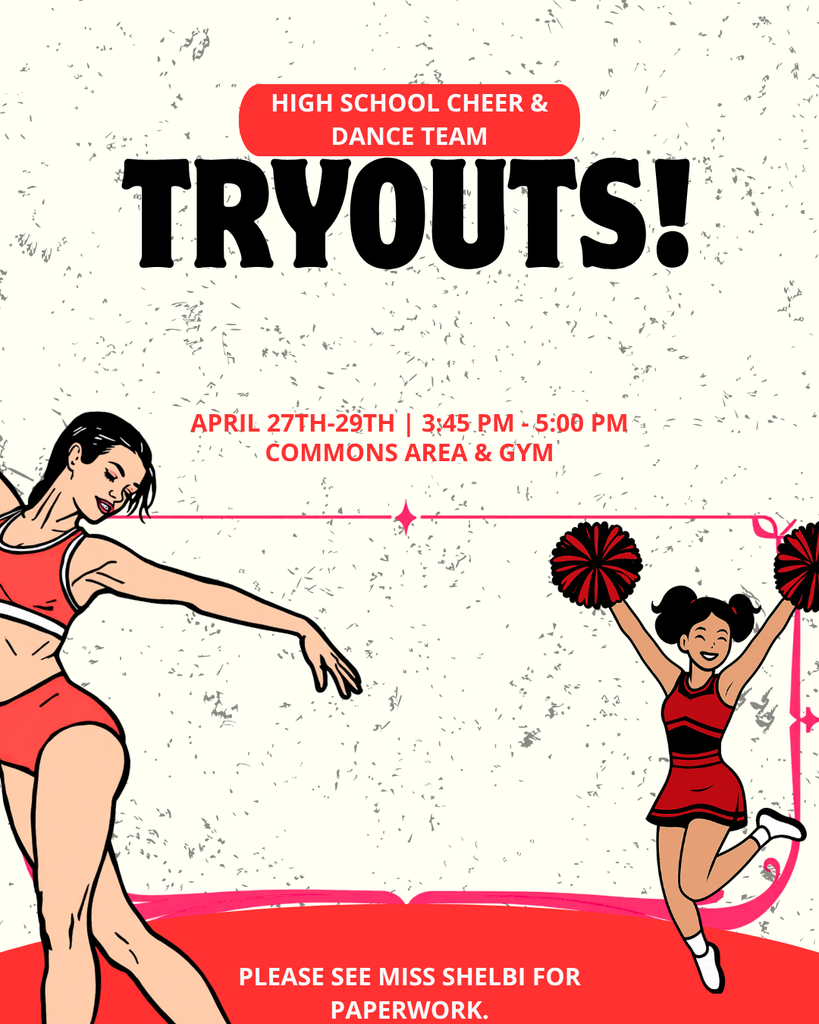 Spirit Squad tryouts are coming soon!