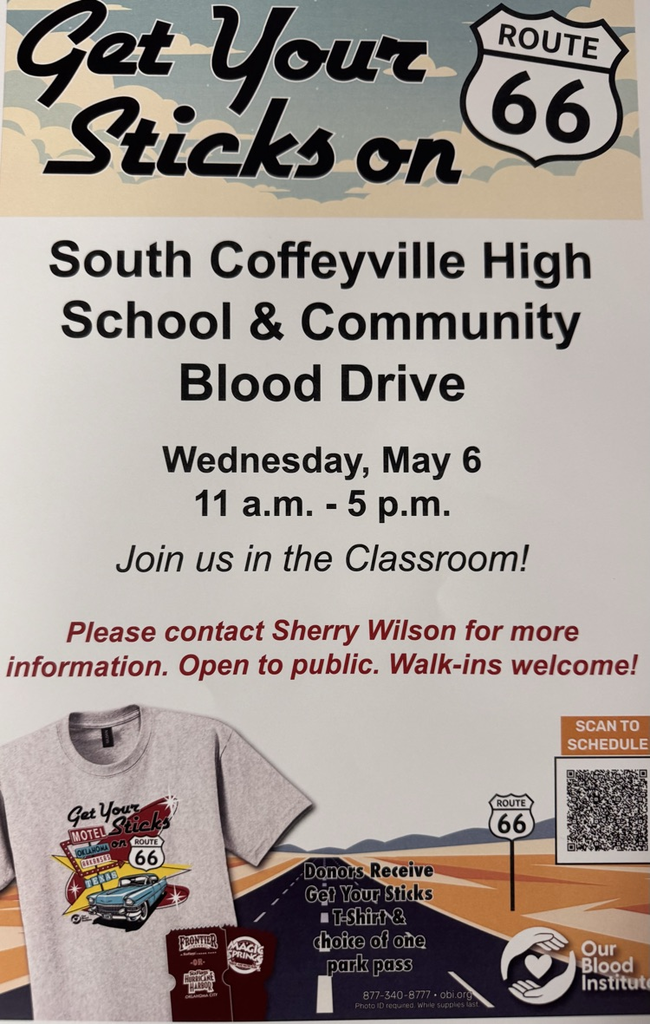 blood drive May 6th