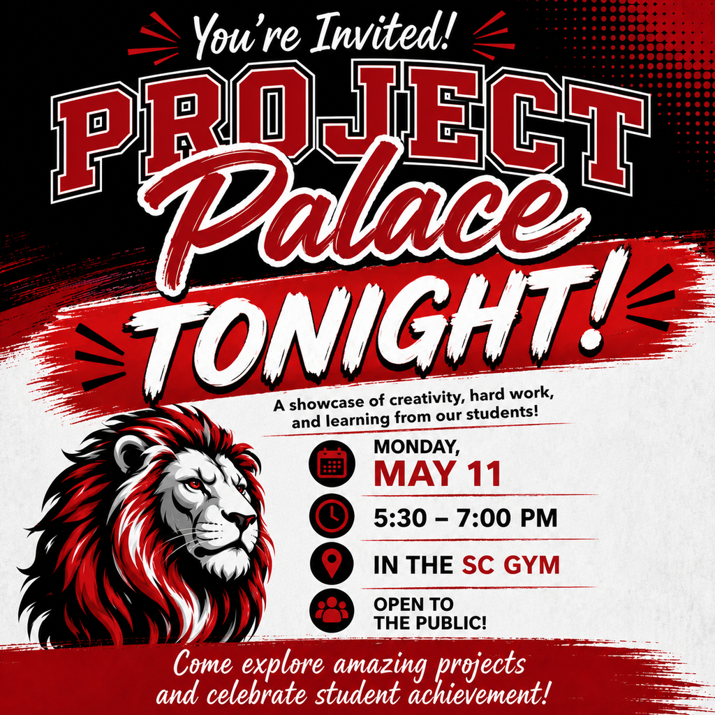 Project Palace is tonight 5:30-7:00