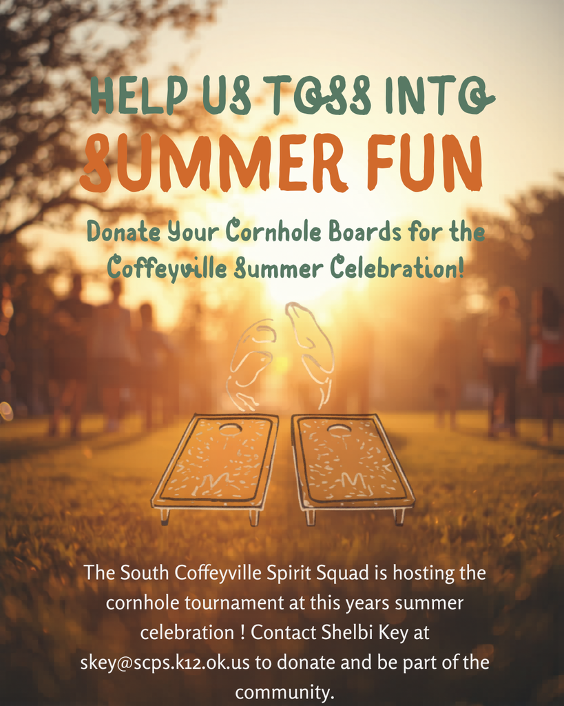 Coffeyville Summer Celebration is letting our Spirit squad hold the corn hole tournament this year! We need your help getting corn hole boards!