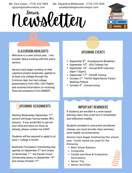 September Senior Newsletter