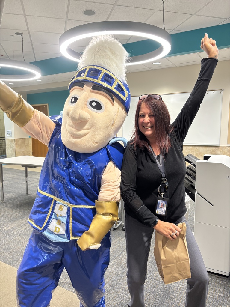 Ms. Vigil  and the Enthusiastic Mascot