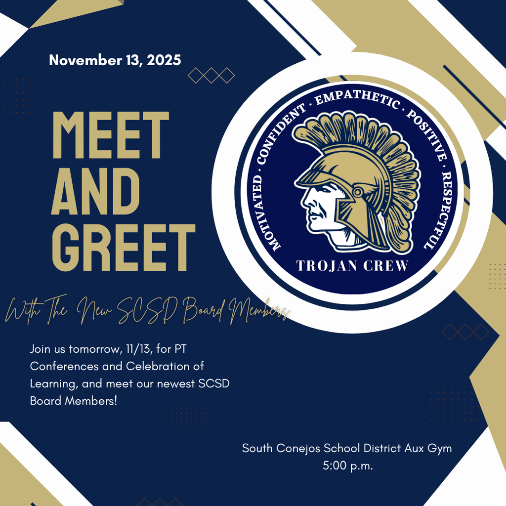 Meet and Greet w/ The New SCSD Board Members - November 13th 2025 @ 5:00 pm