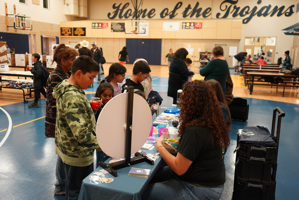 Photo: Students at the Valley-wide Health Booth