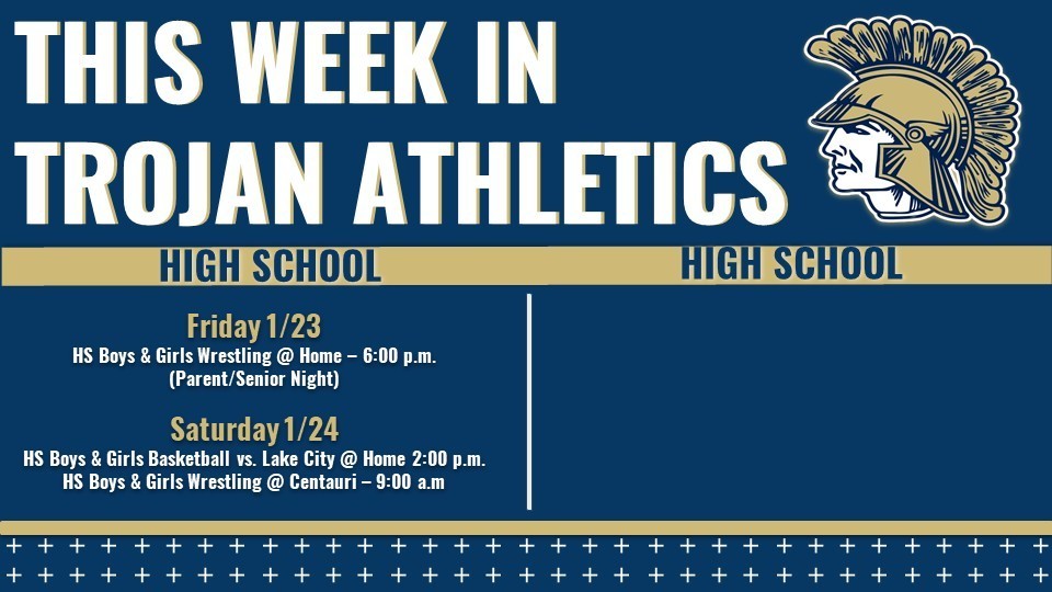 Trojan Weekly Athletic Schedule