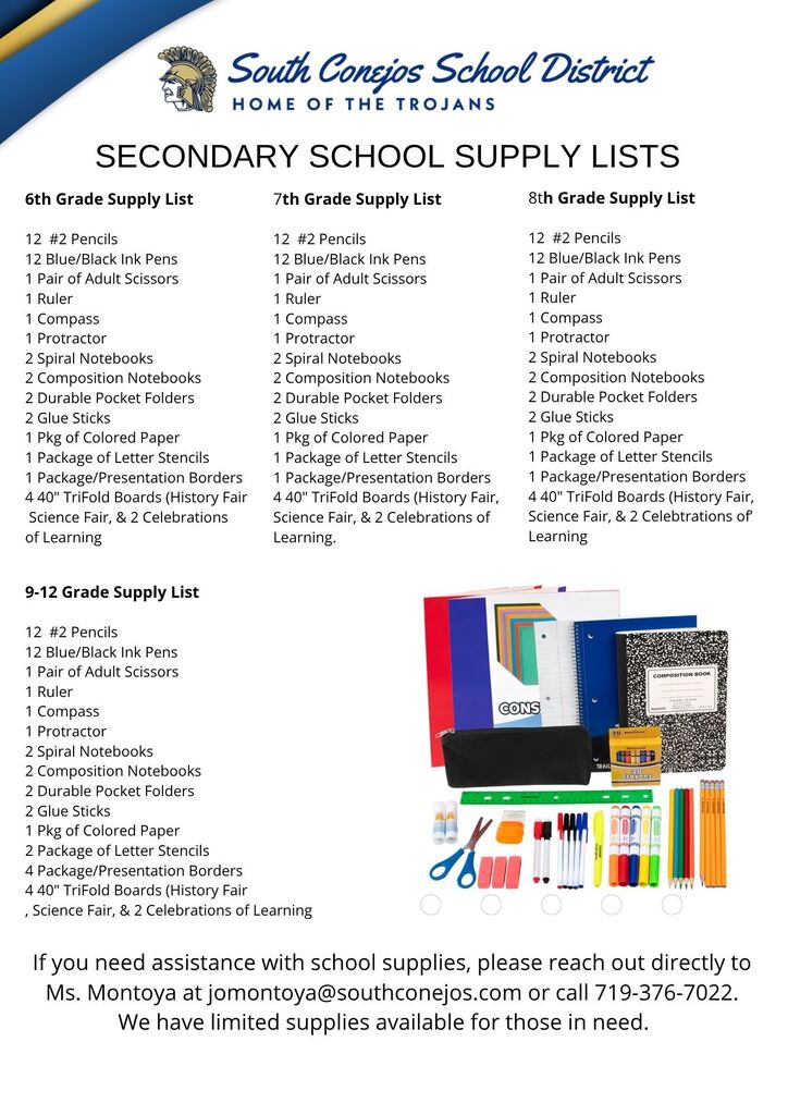 2026 2027 School Supply List